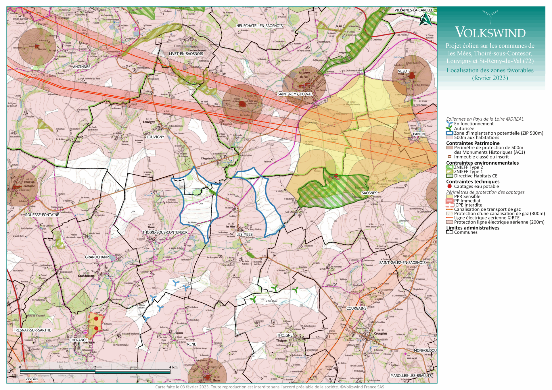 carte des contraintes